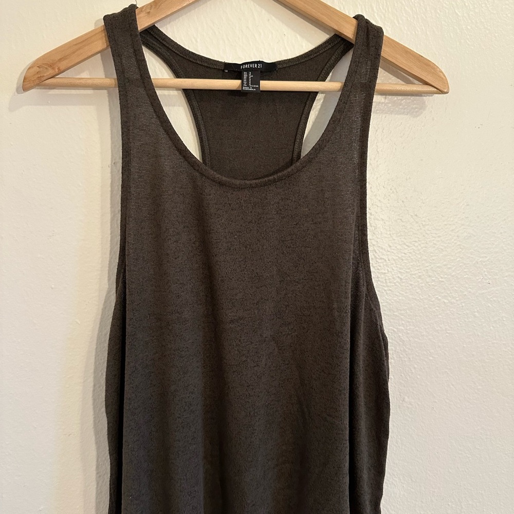 Forever 21 Raceback Knit Tank Top